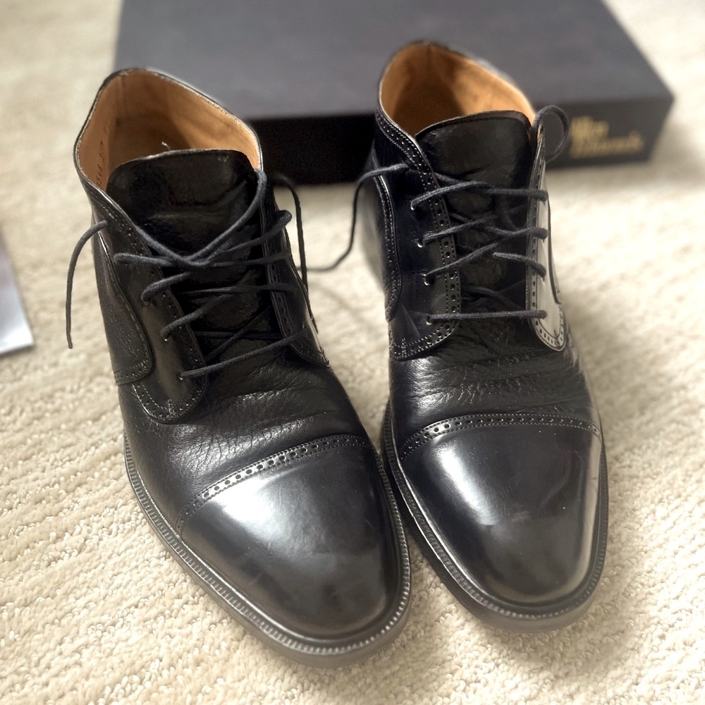 Men's Park Avenue Cap-Toe Oxford Dress Boot Size 9.5